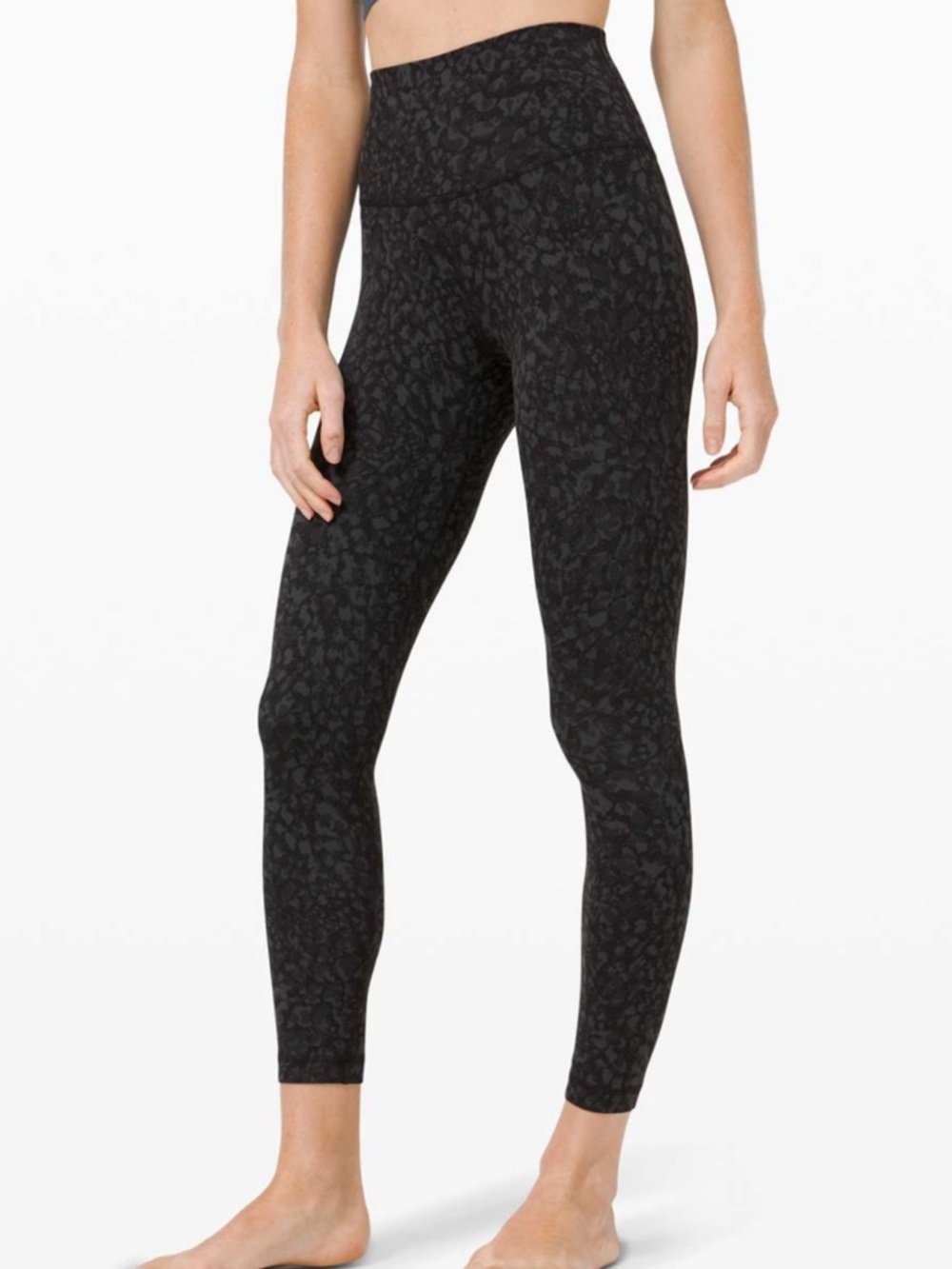 Lululemon 25” align pant black and grey print